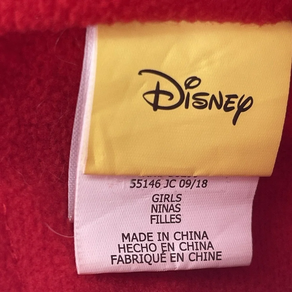Disney Minnie Mouse Flipeez Girls Hat Black Red‎ Ears Bow One Size Winter